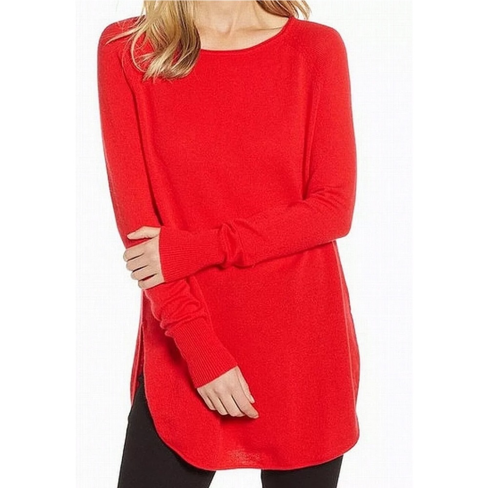 Halogen Cashmere Tunic Sweater